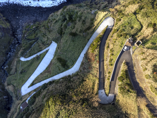 Conclusão da reabilitação do Caminho das Relvas intemperies de 23 de novembro de 2021 Achadinha