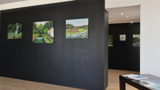 Olhares sobre a ilha - pintura de Dolores Resendes
