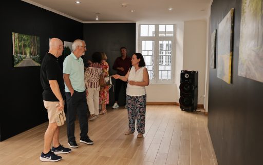 Olhares sobre a ilha - pintura de Dolores Resendes