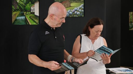 Olhares sobre a ilha - pintura de Dolores Resendes