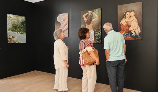 Olhares sobre a ilha - pintura de Dolores Resendes