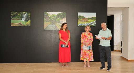Olhares sobre a ilha - pintura de Dolores Resendes