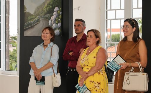 Olhares sobre a ilha - pintura de Dolores Resendes