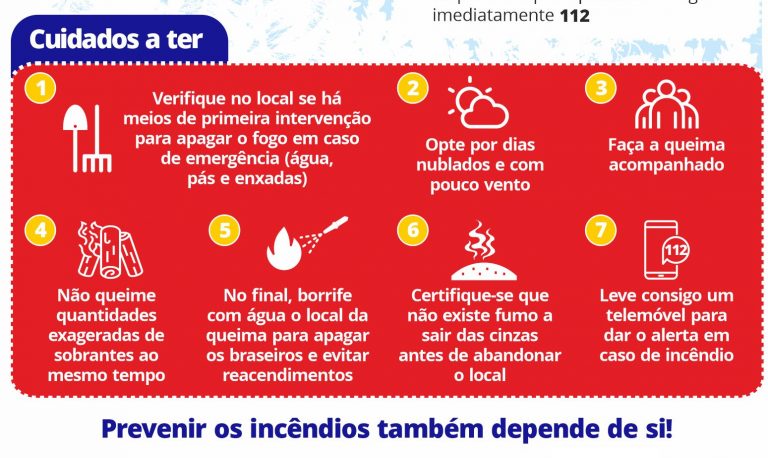 Cuidados a ter com as queimas/fogueiras
