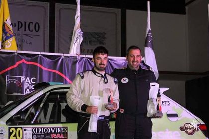Piloto David Paiva no 2º lugar do Campeonato de Ralis