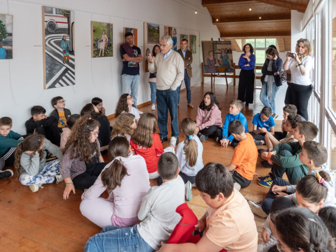 Visita de estudo à Casa João de Melo com a presença do escritor