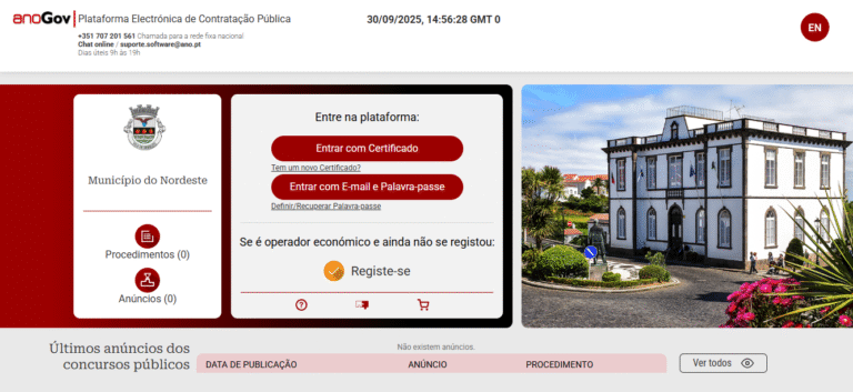 Plataforma de Contratação Pública