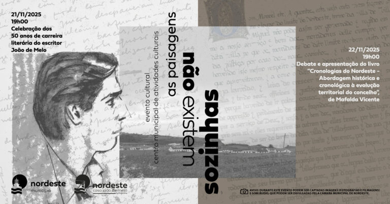 Câmara do Nordeste comemora 50 anos de carreira literária de João de Melo